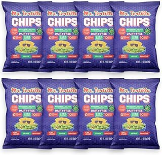 Mr. Tortilla Keto Chips - Dairy Free, Keto Friendly Tortilla Chips Protein Snacks, 3 Net Carbs Per Serving, 10g Protein pe...