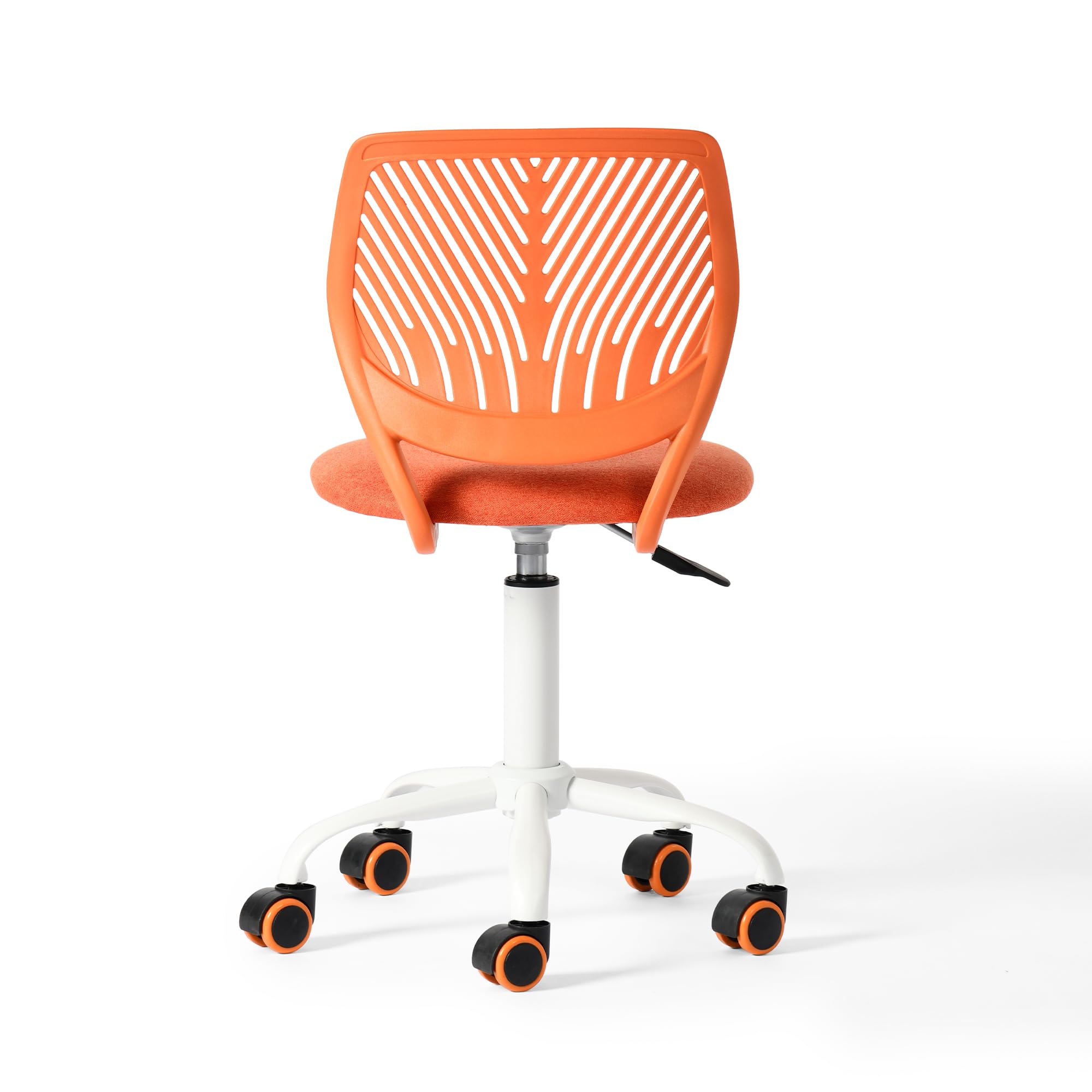 Chaise de Classe Compacte Ergonomique pour Enfants, Dossier en Maille Respirante, Hauteur Réglable, Citrus