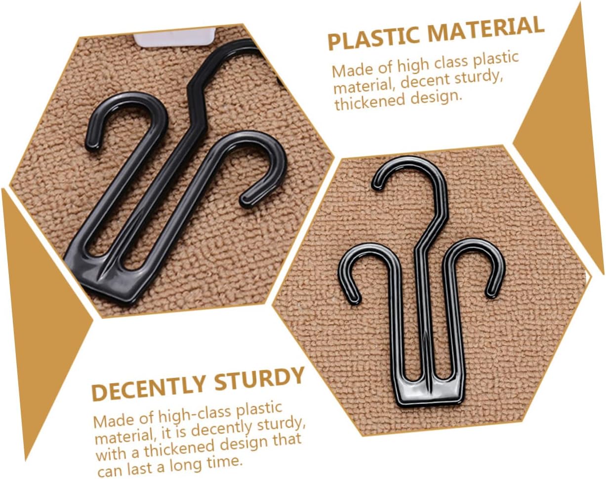 12pcs Double Hook Plastic Shoe Drying Hangers for Travel Use