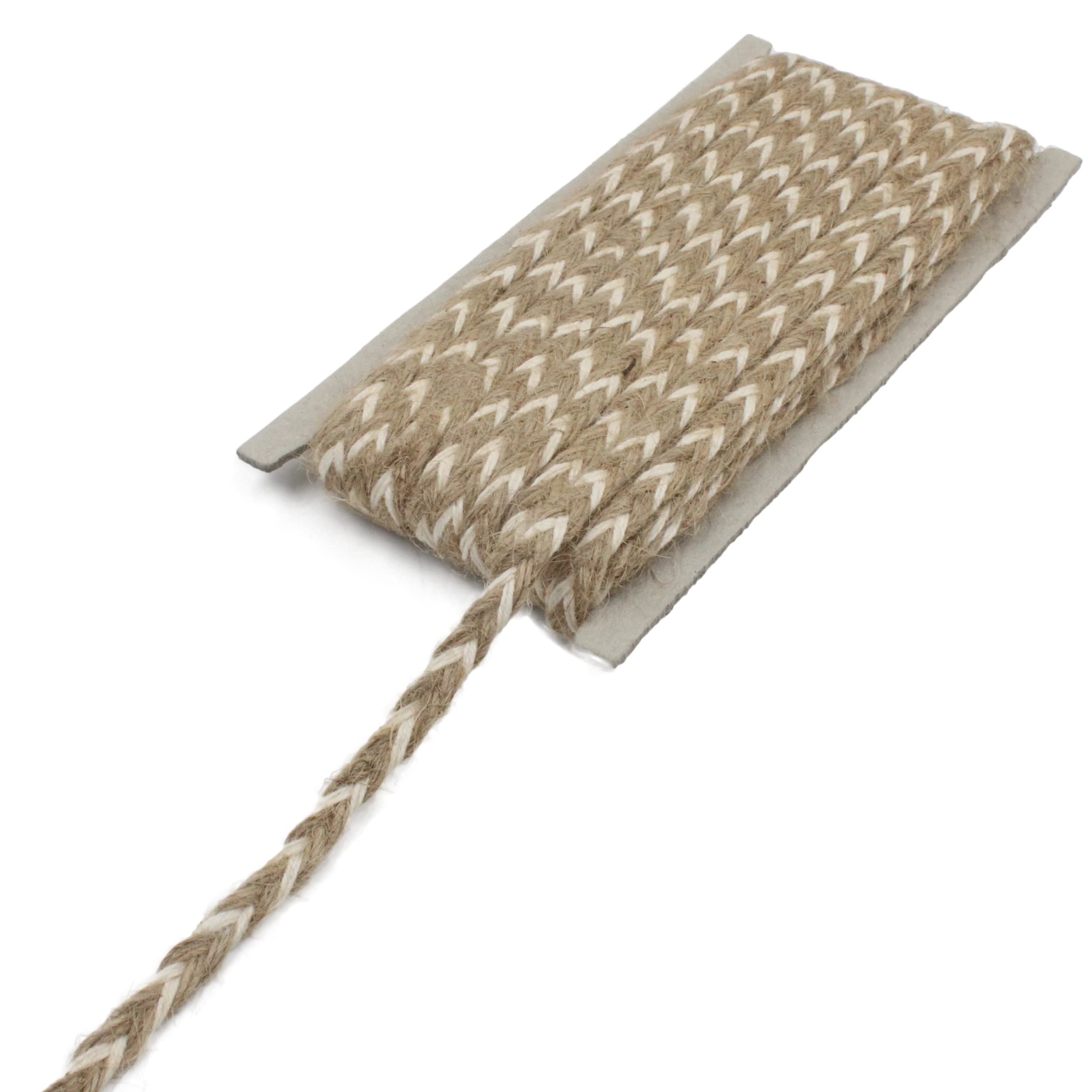 Bobbiny Natural Flat Braided Jute Twine Rope Linen Twine Rustic String Cord Rope DIY Rope Party Wedding Gift Wrapping Cords Thread and Other Projects | White | 7mm, 10 Meters — Amazon image 2
