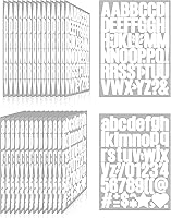Vista 67 de 500 piezas de 10 hojas de calcomanías de letras, calcomanías de números de buzón de vinilo autoadhesivas impermeables, calcomanías de números
