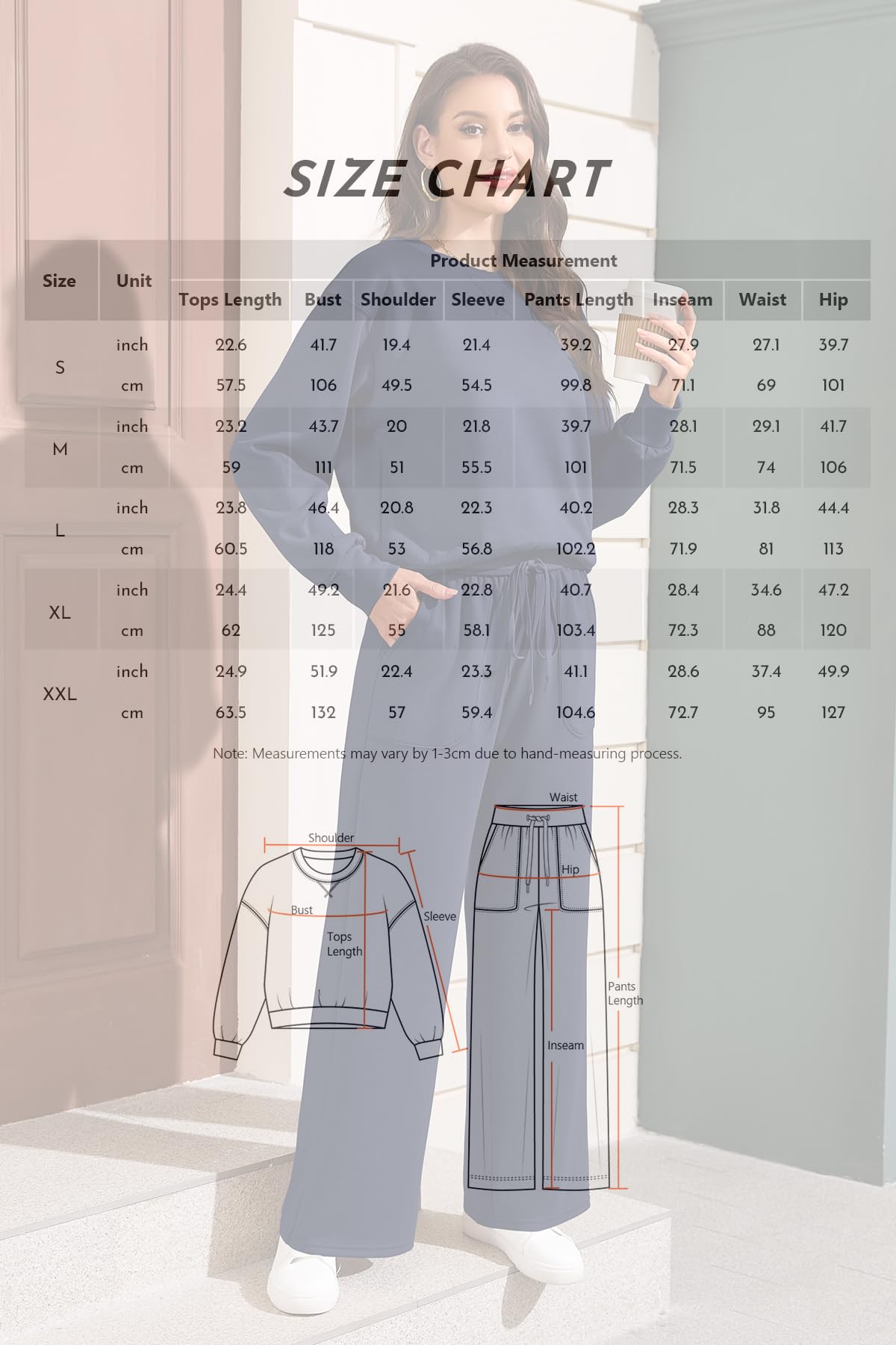 SHEKINI 2-częściowy damski dres treningowy, sweter z długim rękawem, dres, bluza z szerokimi nogawkami, zestaw wypoczynkowy, Homewear na jesień i zimę