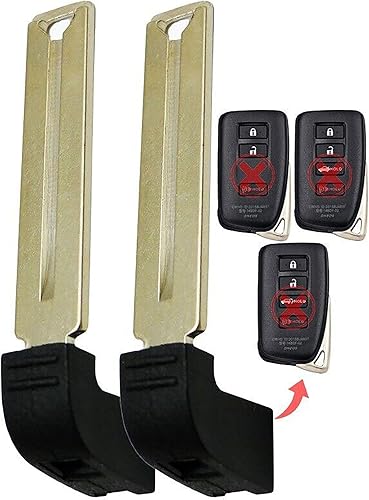 MPN HYQ14FBA-NS-08 - Juego de 2 llaves de repuesto sin cortar, compatible con vehículos Lexus