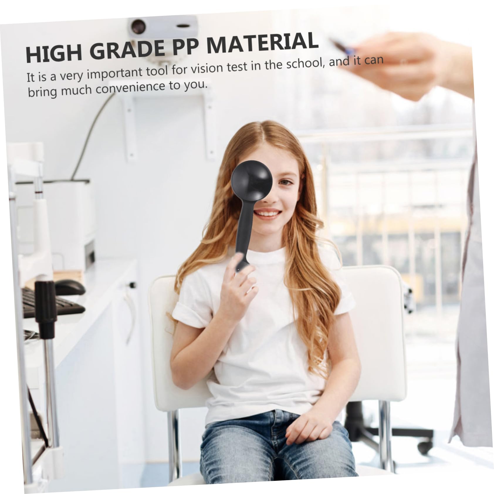 FOMIYES Sets Optometry Tool for Vision Test Eye Occluder Paddle Smooth Edges Essential Eye Examination Aid Pcs