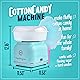 Nostalgia Classic Countertop Cotton Candy Machine, Manual, Retro Vintage Candy Maker Includes 2 Reusable Cones & Scoop, Aqua