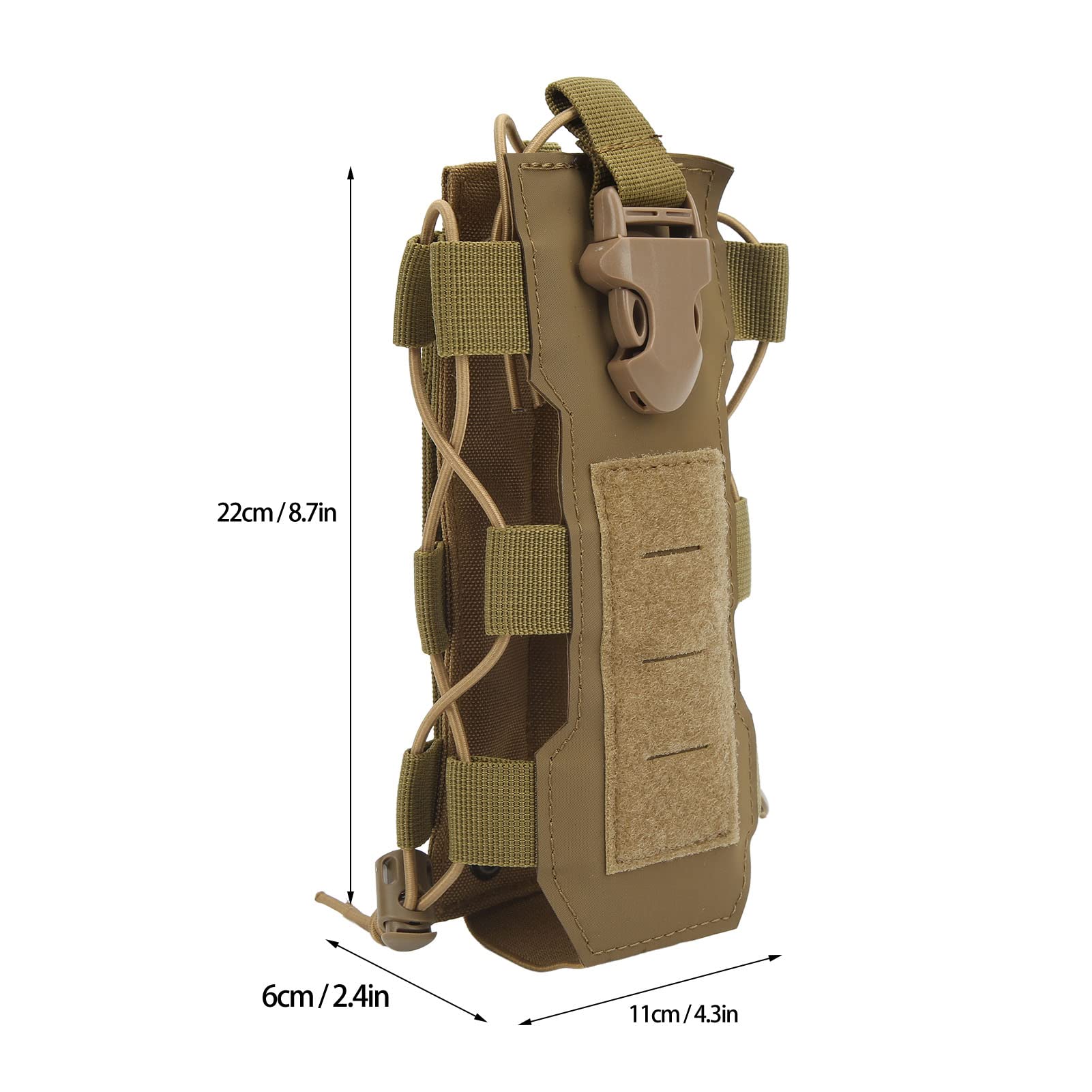 Porte Bouteille d'eau pour système MOLLE, fabriqué en Cordura