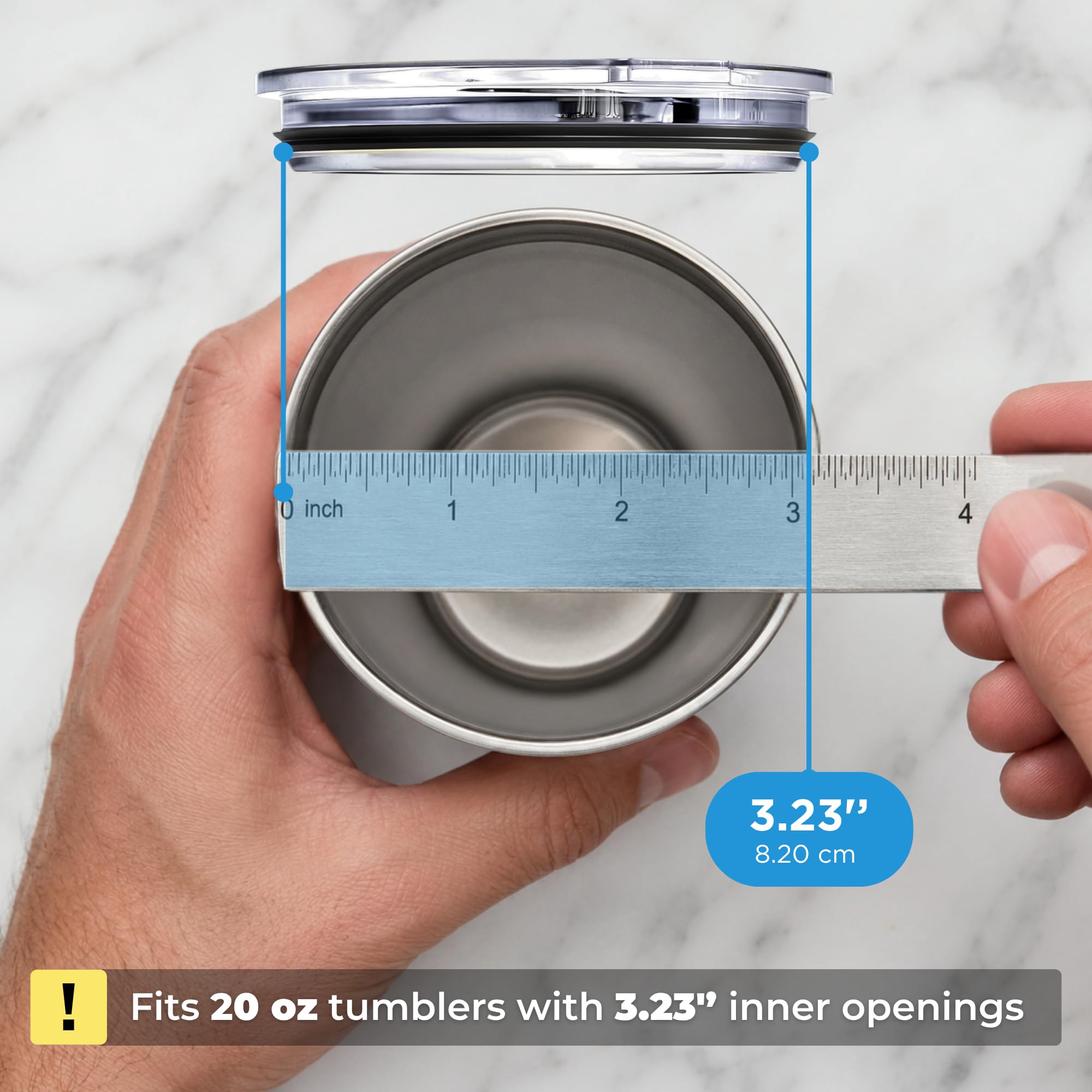 Yeti Ersatzdeckel für Yeti 590 ml – 8.4 cm Durchmesser, auslaufsicherer Yeti Ersatzdeckel – Yeti 590 ml Becherdeckel für Yeti Becher, 590 ml Ersatzdeckel, Yeti Tassendeckel