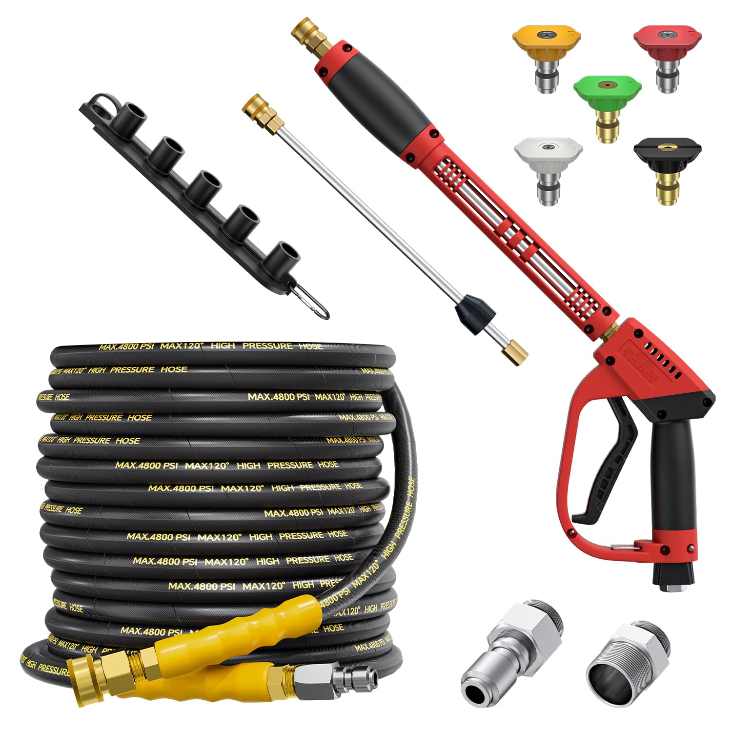 TechSweepPro 5000 PSI Pressure Washer Gun and Hose Kit
