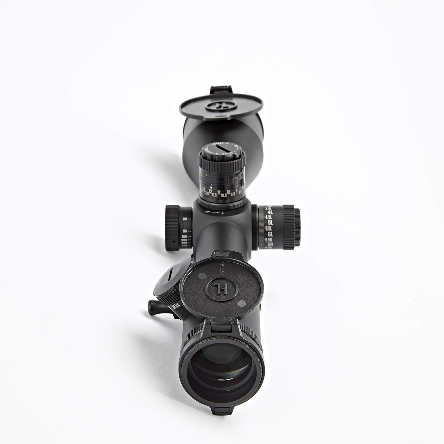 Hi-Lux UD530X56 Uni-Dial 5-30x56 Rifle Scope – Green Illuminated MIL Ranging Reticle, 1/4 MOA Adjustable Turrets, 34mm Tube – Long Range Tactical Optic