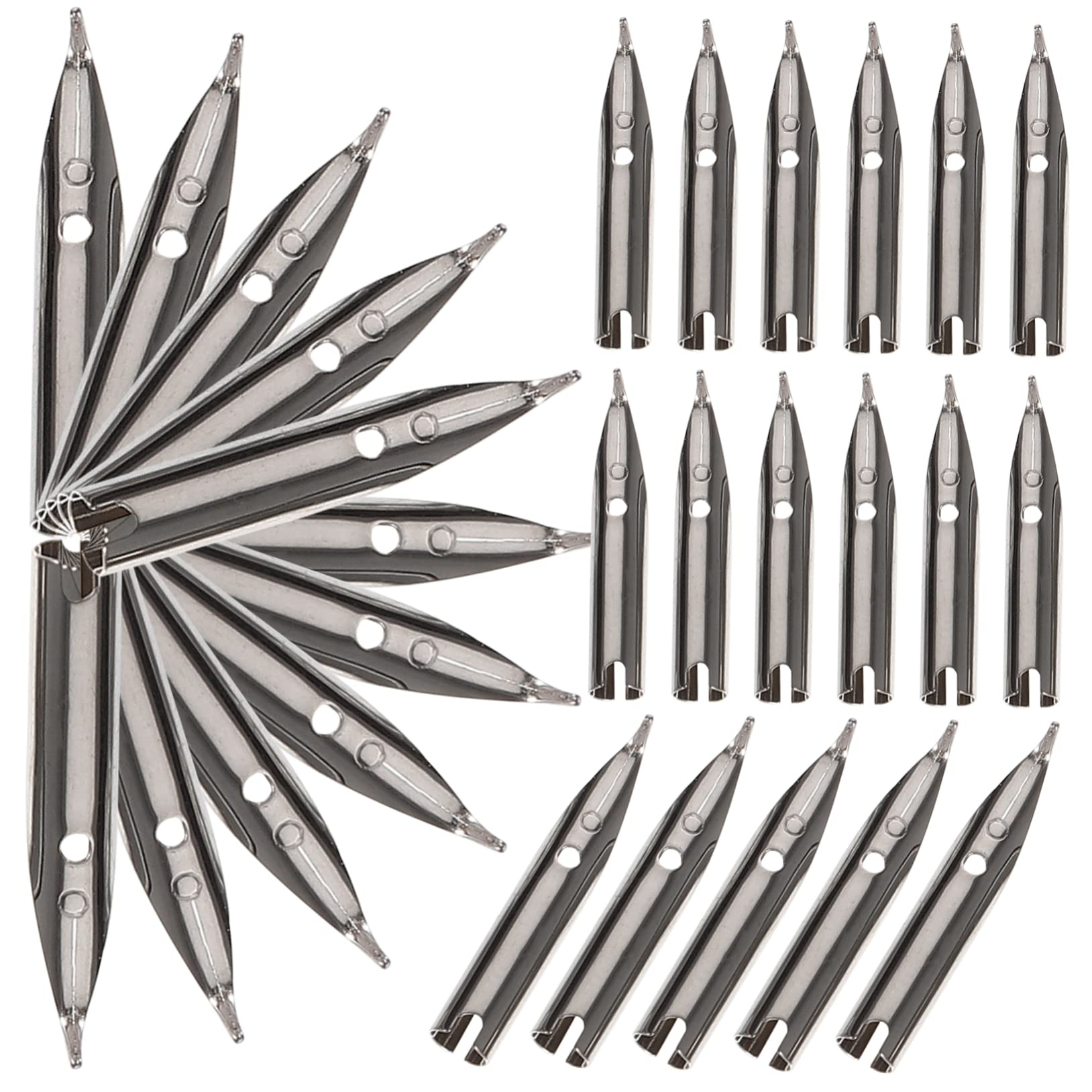 HOMSFOU 4sets 20pcs Replacement Nibs for Fountain Pens Compact Calligraphy Pen Tips and Wear Resistant Smooth Writing Experience for Daily Use and Practice 20pcs*4