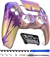 Vista 33 de eXtremeRate Luna Redesigned Front Shell Touchpad Compatible with ps5 Controller BDM-010 020 030 040 050, The 100 Cash Money Replacement Faceplate