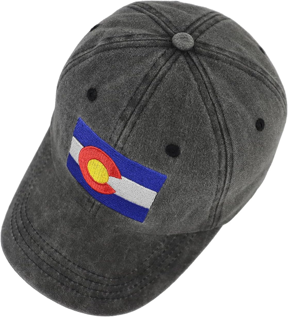 American Colorado Arizona States Flag Baseball Cap, Adjustable Vintage Embroidered Dad Hat for Men Women - Image 5