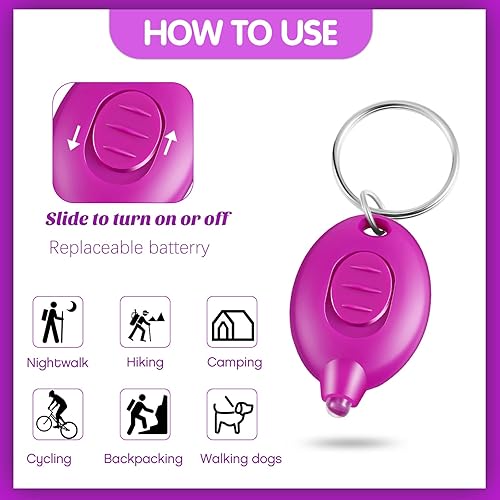 Miniatura 3 de 50 llaveros de linterna LED UV de 395 nm luz UV llavero de luz negra linterna portátil UV para orina pasaporte tarjeta de identificación y moneda