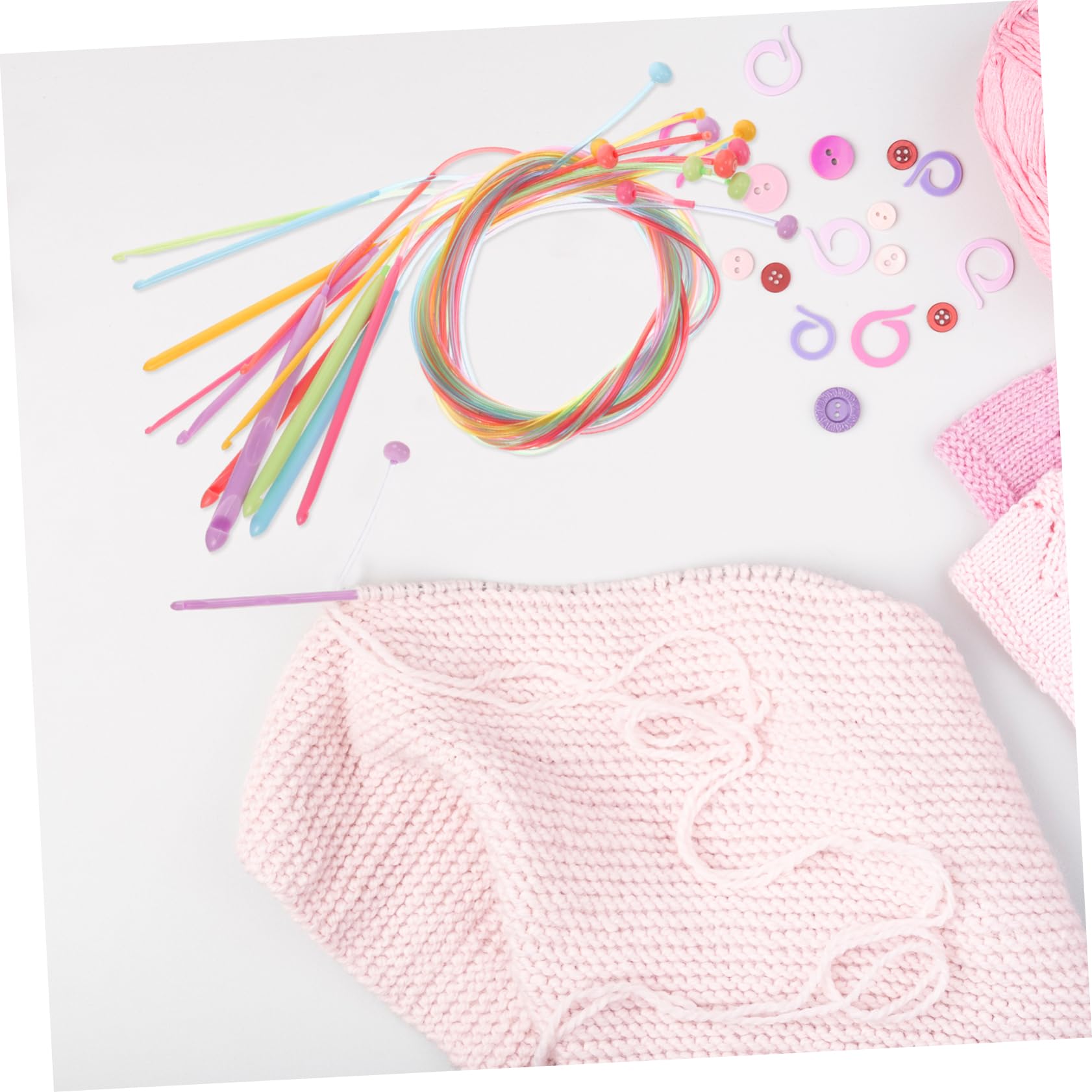 SHINEOFI 60piezas Agujas De Ganchillo Circulares Para Tejer De Herramientas Para Suéteres Bufandas Principiantes y Amantes Del Crochet