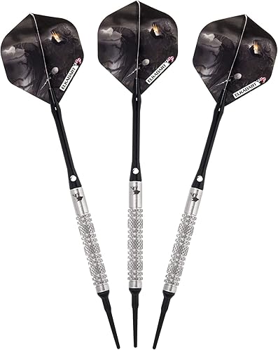 Elkadart Wizard 80% tungsteno punta suave dardos con estuche de almacenamientoviaje