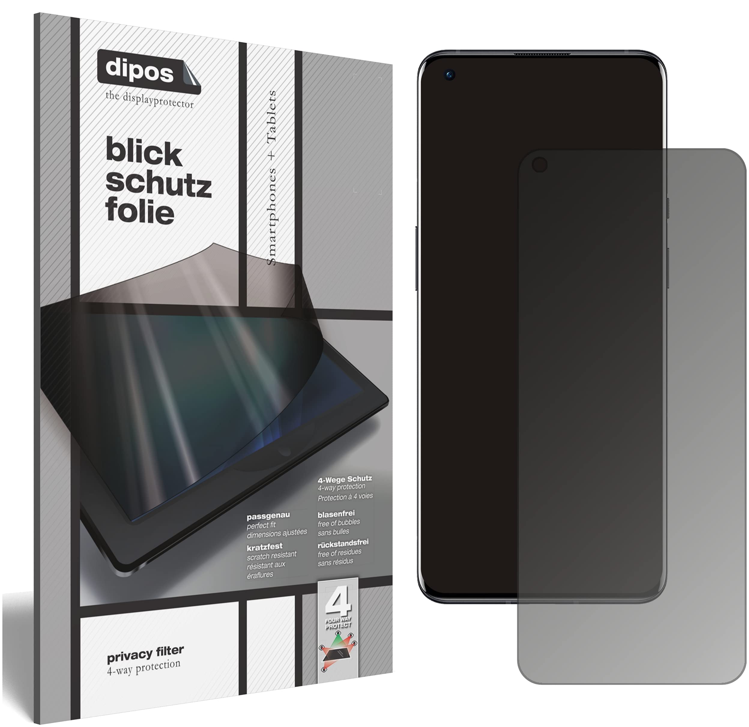 Dipos 6 Pellicole Protettive Antiriflesso Per OnePlus 9 - Opaca, Anti-impronta E Taglio Laser (Made In Germany) - 4
