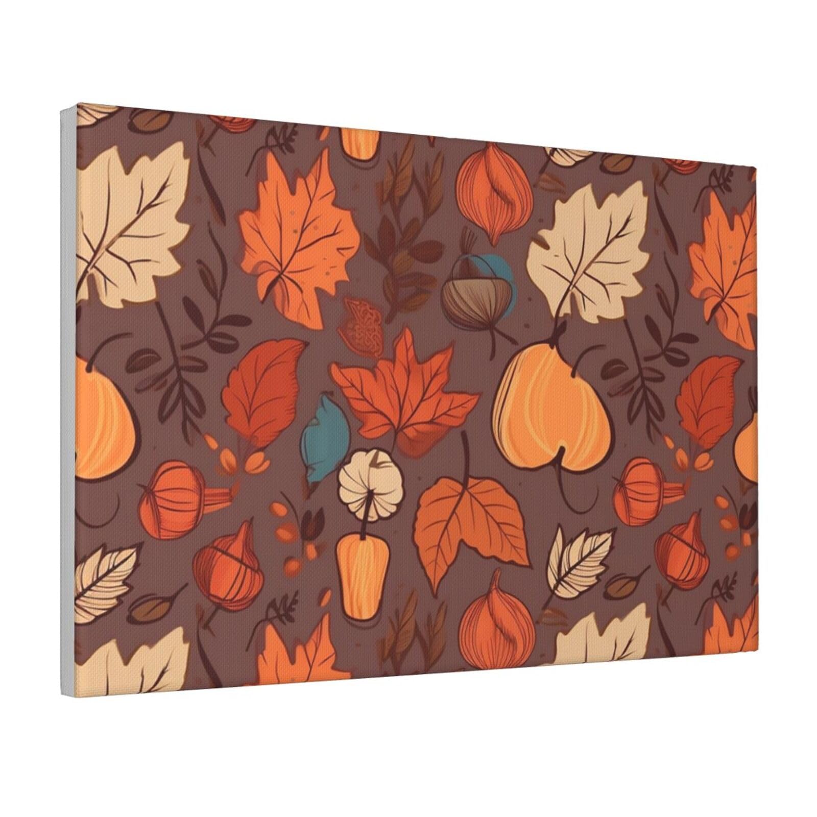 Framed Wall Art for Living Room Art Work, Fall Picture Prints Modern Office Wall Paintings Poster Aesthetic Wall Decorations for Home Decor Ready To Hang 8"x12"