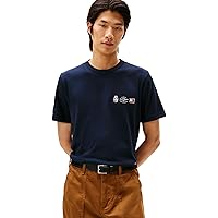 Tommy Hilfiger Uomo T-Shirt Maniche Corte Small Crest Outline con Scollo Rotondo