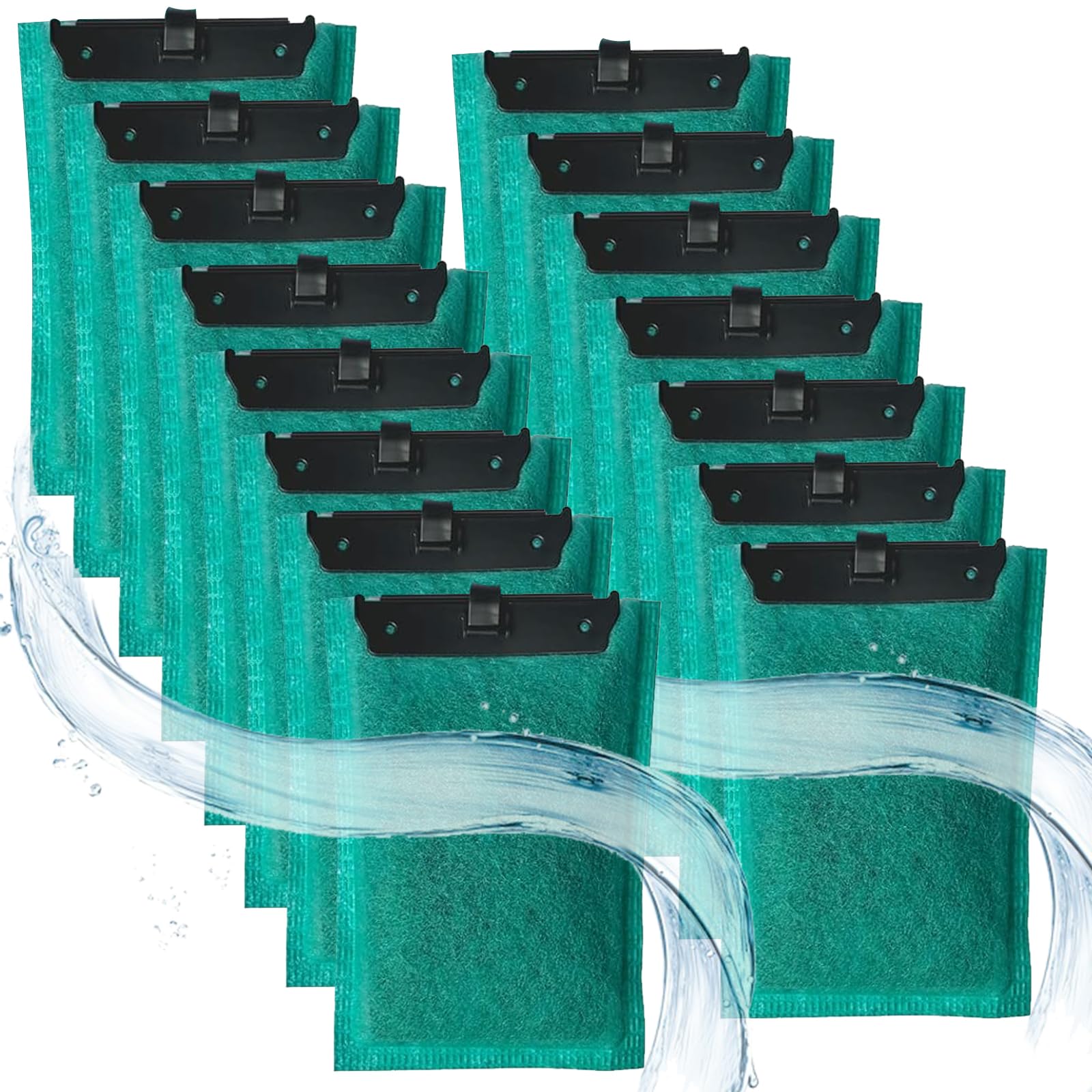 ROSYLEVE Pack of 15 Aquarium Filter Cartridges for Tetra EasyCrystal Filter 250 and EasyCrystal FilterBox 300, Filter Pads for Tetra EasyCrystal, Replacement Filter Pads with Activated Carbon and