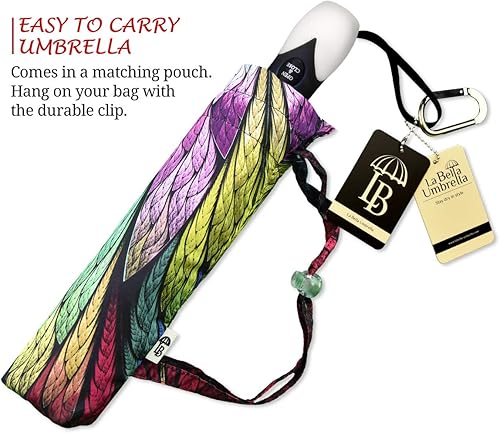 Miniatura 5 de Paraguas de arte abstracto para mujer Paraguas de diseñador hermoso de lluvia con apertura automática Paraguas de moda elegante regalo Paraguas