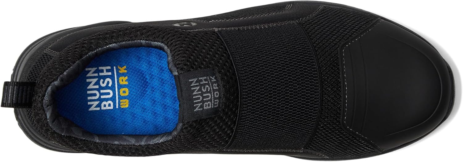Nunn Bush Mens Grazie Ap1 Work Slip-on Slip-Resistant Work Shoe Ez on Athletic Style Sneaker - Image 2