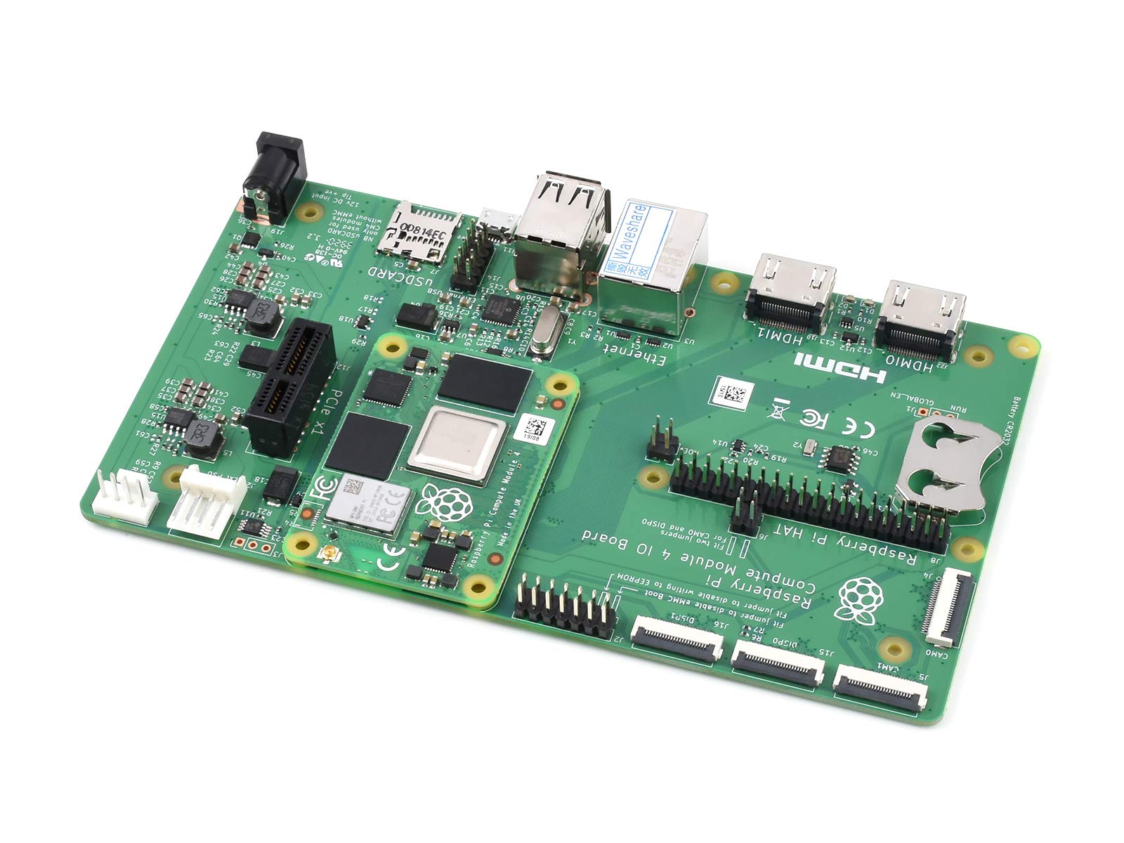 Amazon.com: Raspberry Pi Compute Module 4 IO Board Una plataforma