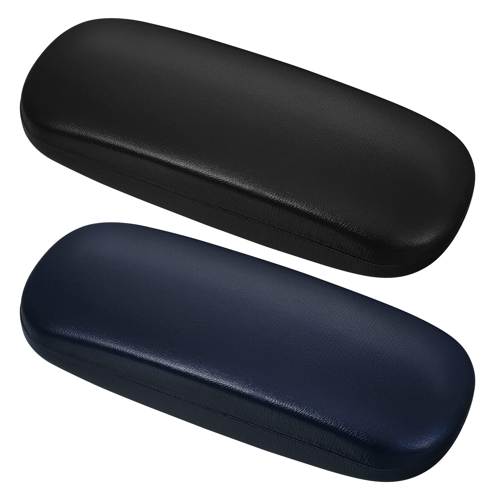 Yorgewd2 Pack Hard Shell Glasses Case, Portable Eyeglasses Case for Glasses and Sunglasses