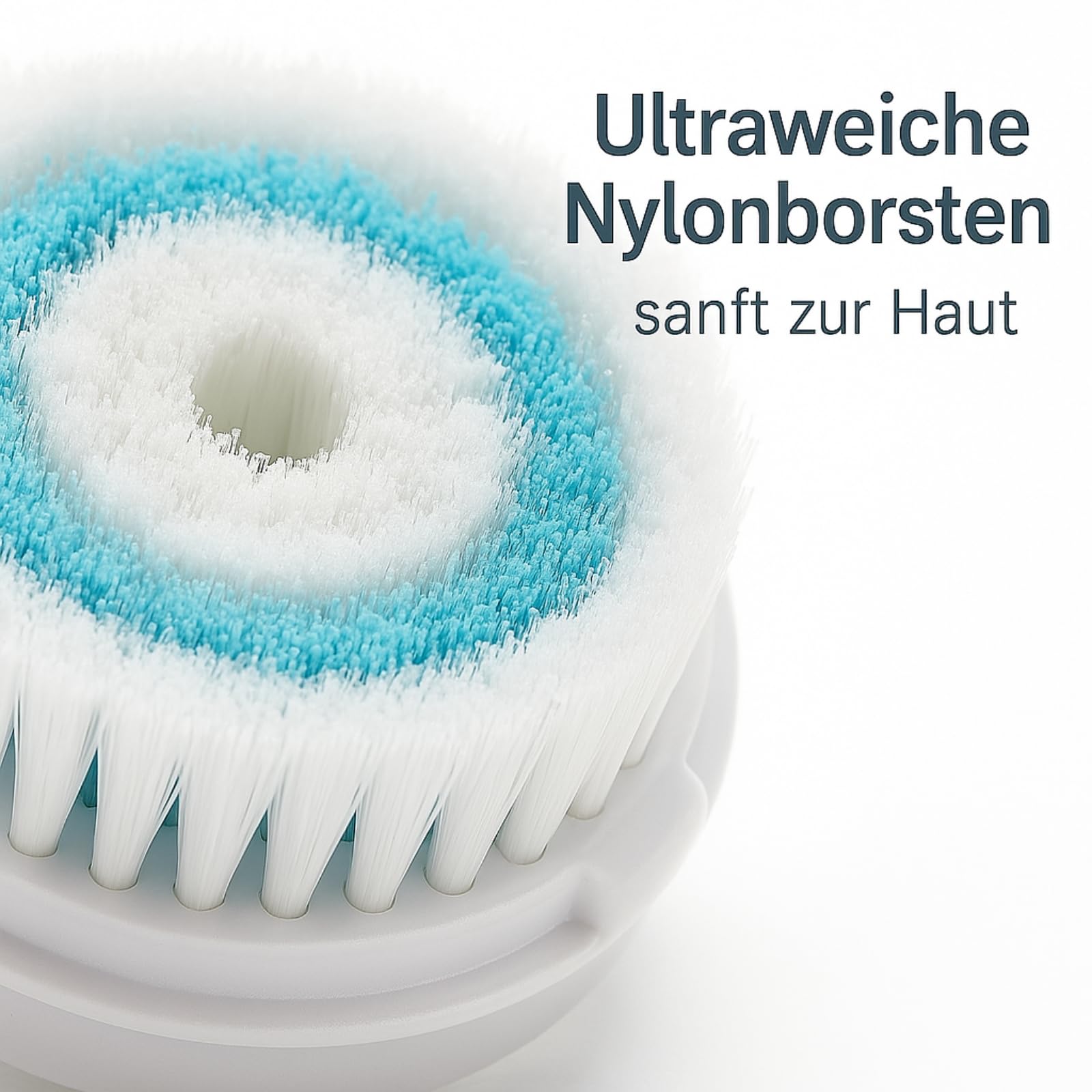 Testine di ricambio compatibili con Clariso-nic Mia 1/2, Aria, Plus, Smart Profile – Sensitive & Deep Pore – 4 testine in nylon per una pulizia delicata e profonda dei pori