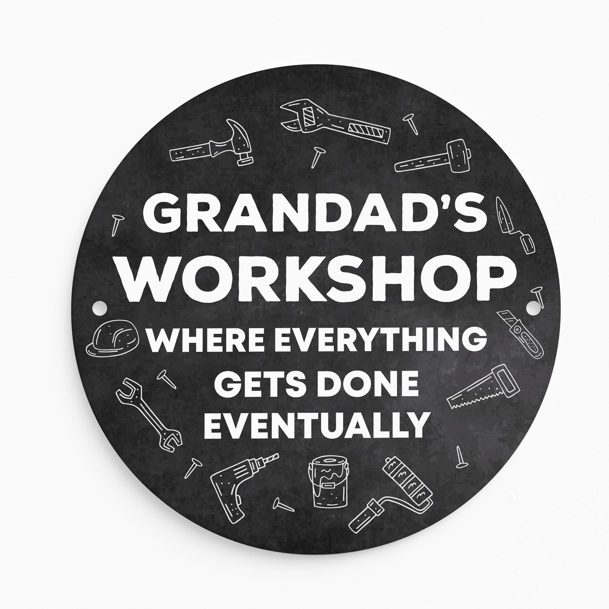 Red Ocean Funny Gift For Grandad For Birthday Fathers Day GRANDADS WORKSHOP Sign Shed Plaque Funny Sign DIY Enthusiast Garage Shed Grandad Gifts Keepsake