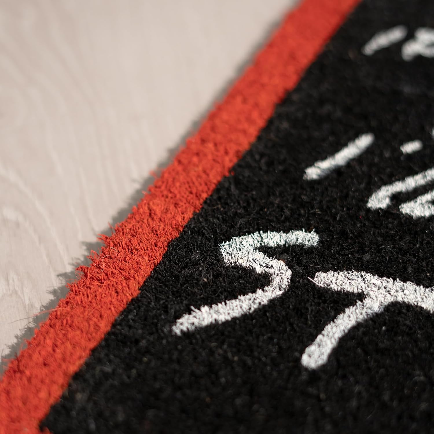 Grupo Erik - Rolling Stones Logo Doormat, 40 x 60 cm, Red, Non-Slip, Absorbent Coconut Fibre, Indoor/Outdoor