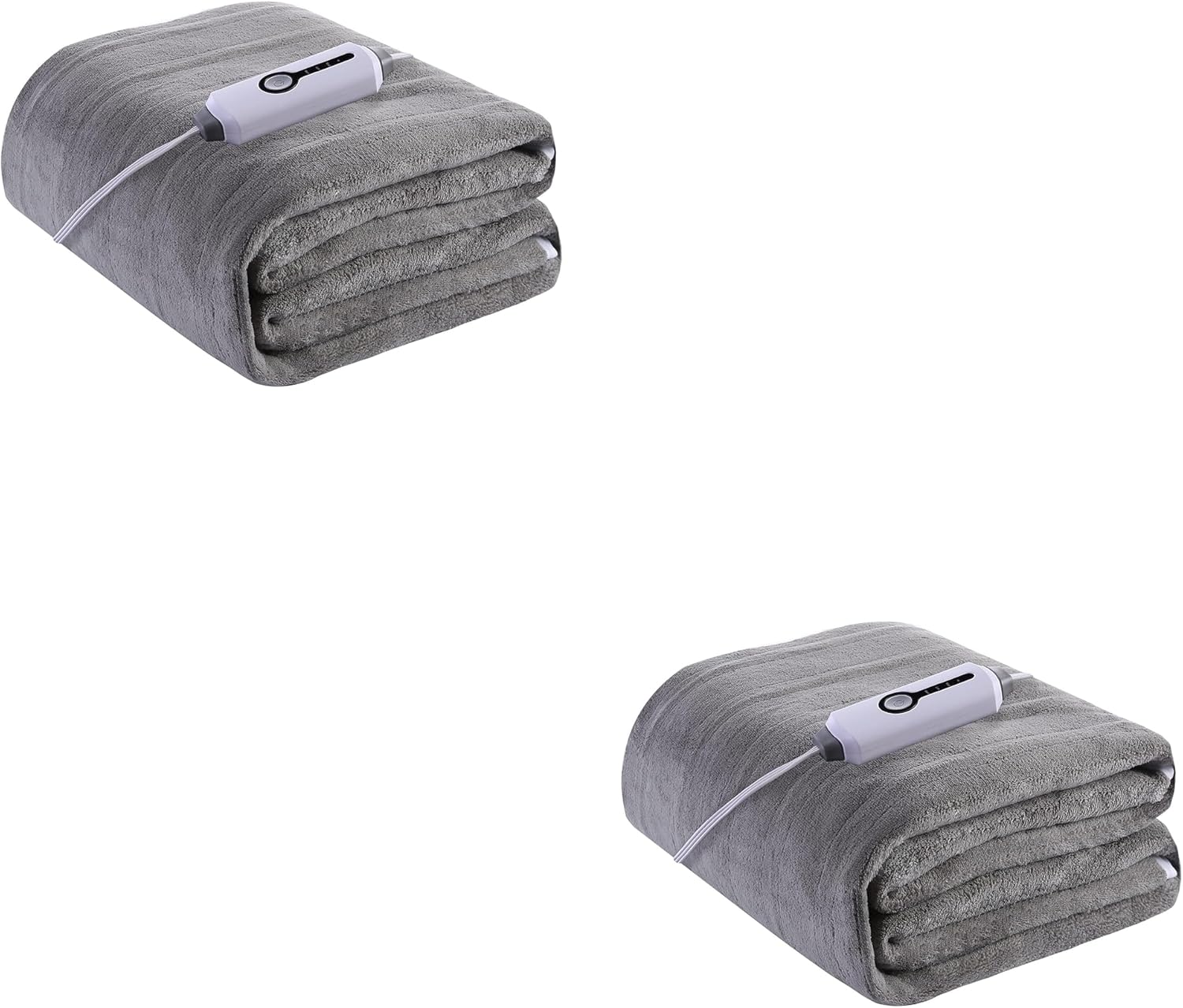 YAKEE Electric Mattress Pad Full Size 54"x75" & Twin Size 39"x75" Grey