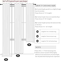 Vista 63 de Orange Linen Curtains 72 Inch Length for Living Room 2 Panels Set Back Tab Loop Pocket Semi Sheer Copper Brown Burnt Orange Curtains for Bedroom