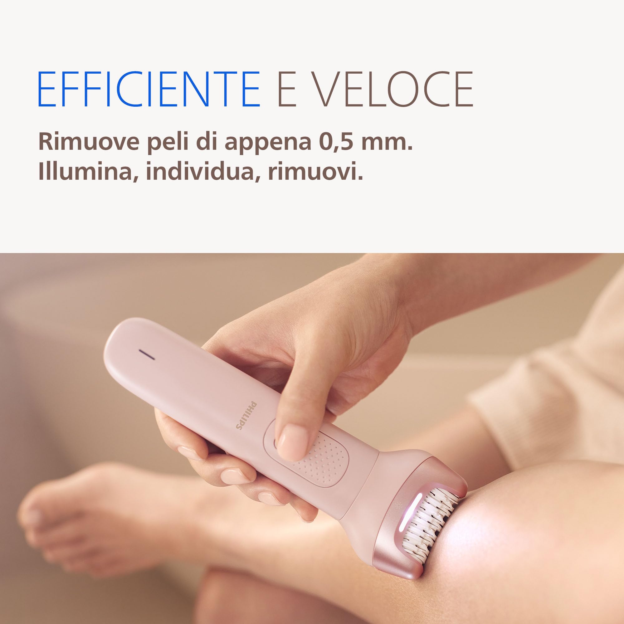 Philips Epilatore Serie 9000 - Epilatore elettrico Wet & Dry senza fili, per gambe, corpo e zona bikini, con ProGuide, 8 accessori, autonomia di 60 minuti, modello BRE719/00