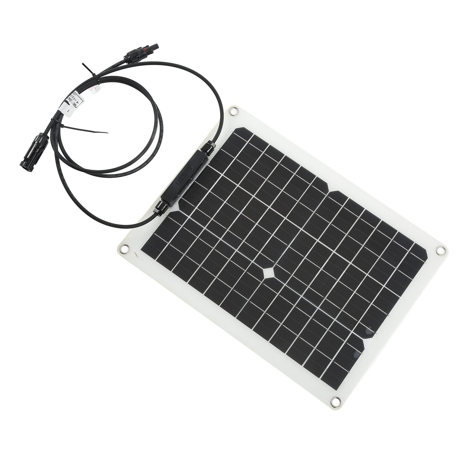 Cargador de batería solar para automóvil, para yates al aire, material de silicio monocristalino, potencia de 30 W 18 V, kit de controlador de panel solar eficiente
