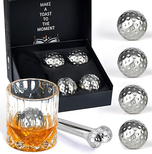 Miniatura 1 de PONPUR Regalos de golf para hombres golfistas, 4 pelotas de golf de whisky, cumpleaños, aniversario, día de San Valentín, regalo para papá, él,