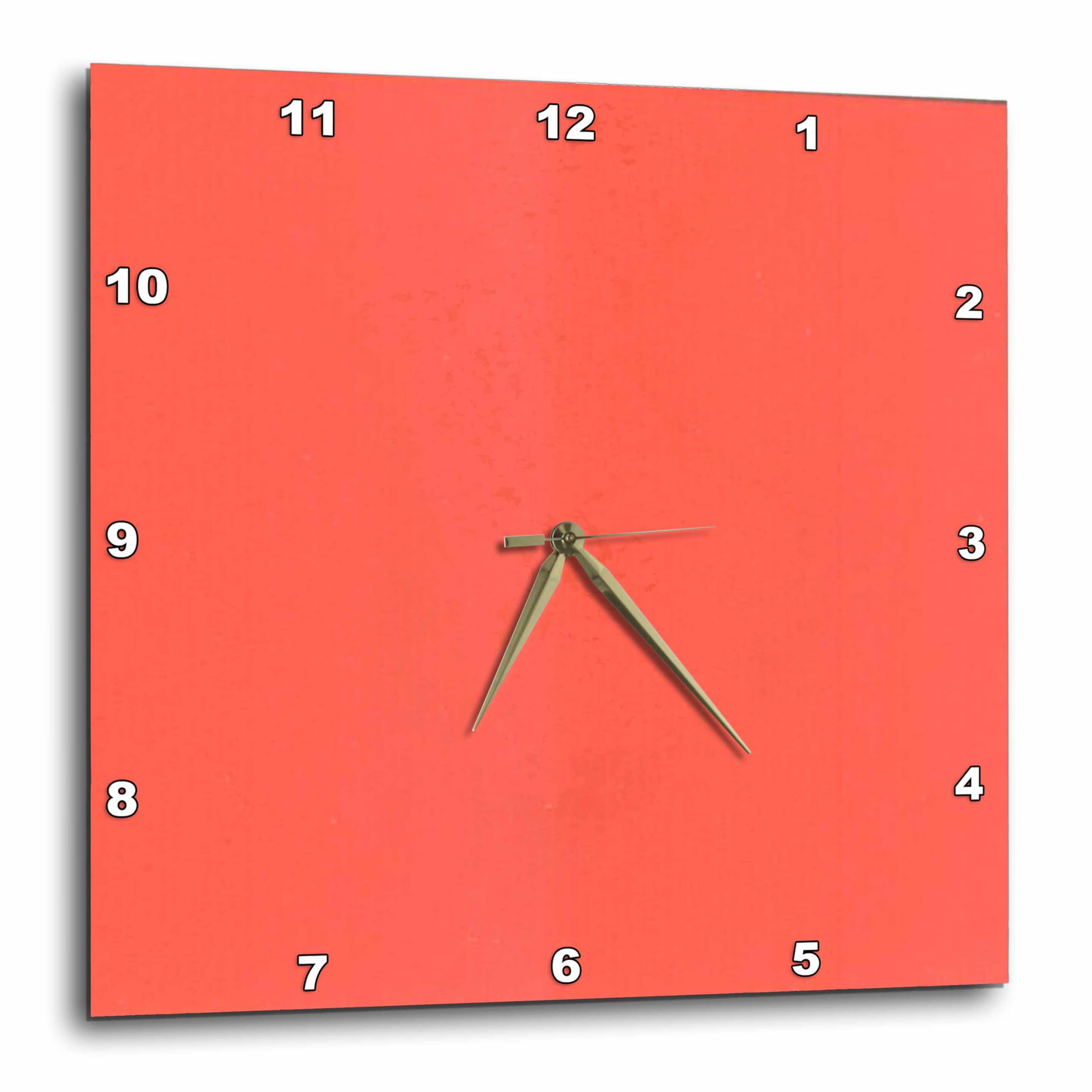 Horloge murale corail vif 3dRose pour illuminer votre cuisine ou votre bureau au quotidien