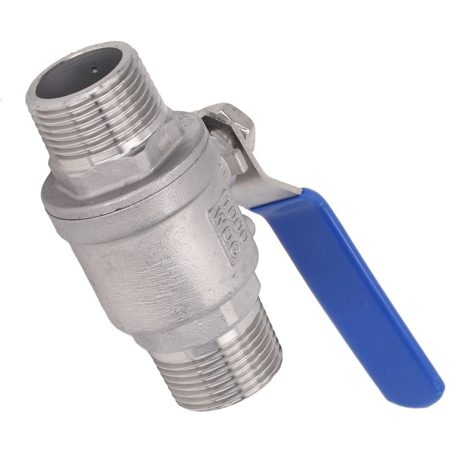 Válvula de bola de rosca macho de 1 pulgada, acero inoxidable, buen sellado, válvula de bola NPT para agua, aceite y gas