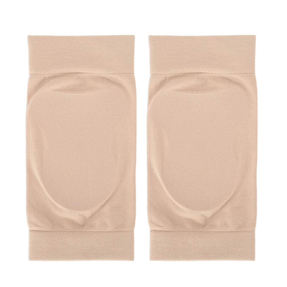 Heel socks, Ankle Sleeve, Ice Skate Liner with Nylon and Silicone Material, Shock Compression Support, Soft Supple Heels, Open Toe Desige (Curved silicone)