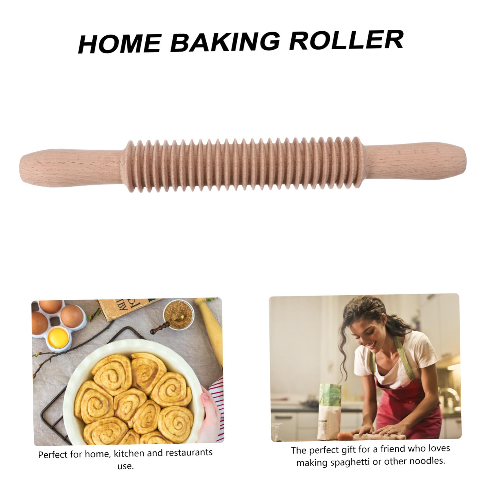 SOLUSTRE 2piezas Rodillo De Cocina Para Hornear y Cortar Pasta Rodillo De Diseño De Rosca Para Espagueti y Fideos Herramienta Práctica De Repostería Para Amantes Cocina