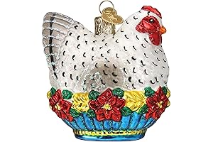 French Hen Christmas Ornament