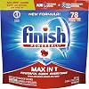 Finish - Max in 1 Dishwasher Detergent - Powerball - Dishwashing Tablets - Fresh, 78 Count