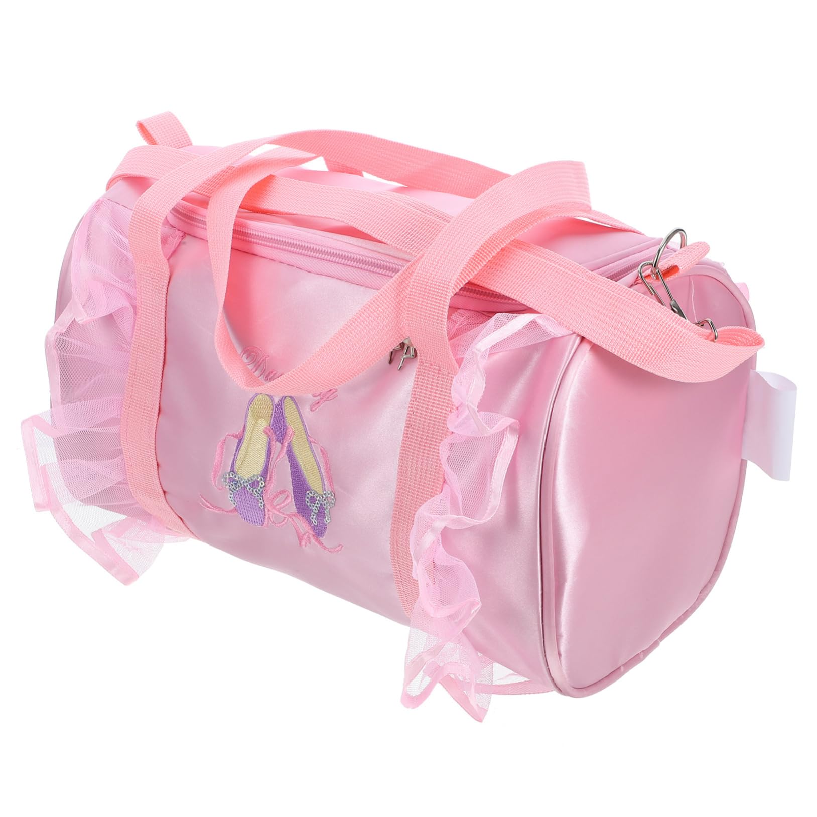 Ballett-Tanztasche storage bags makeup tasche Tanz Tasche mit großem Fassungsvermögen Satin Tanz Tasche Umhängetasche Tanztasche für Mädchen Ballettzubehör für Mädchen Satin-