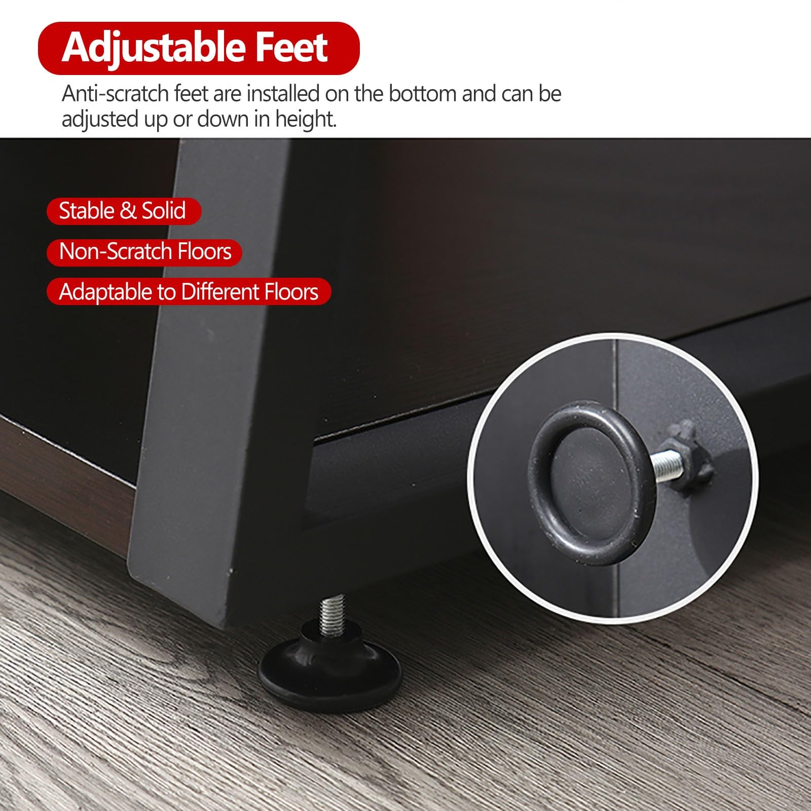 Supporto HiFi a 4 livelli e armadietto di archiviazione multimediale, autoportante per console di gioco e Xbox, robusto ripiano per intrattenimento per componenti e accessori HiFi