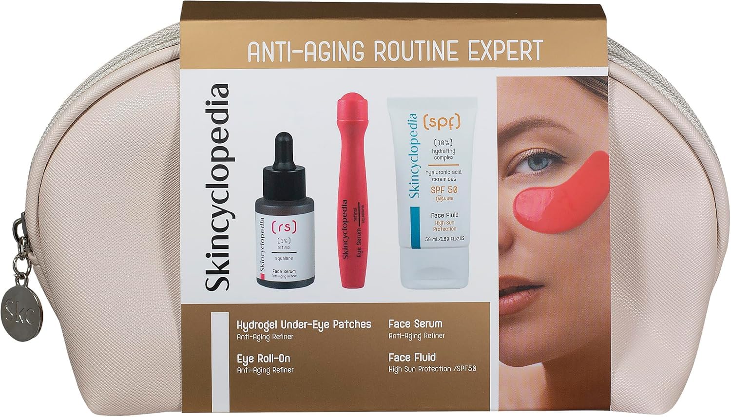 Skincyclopedia Anti-Aging Routine Expert Set, 4 Pieces, Beige