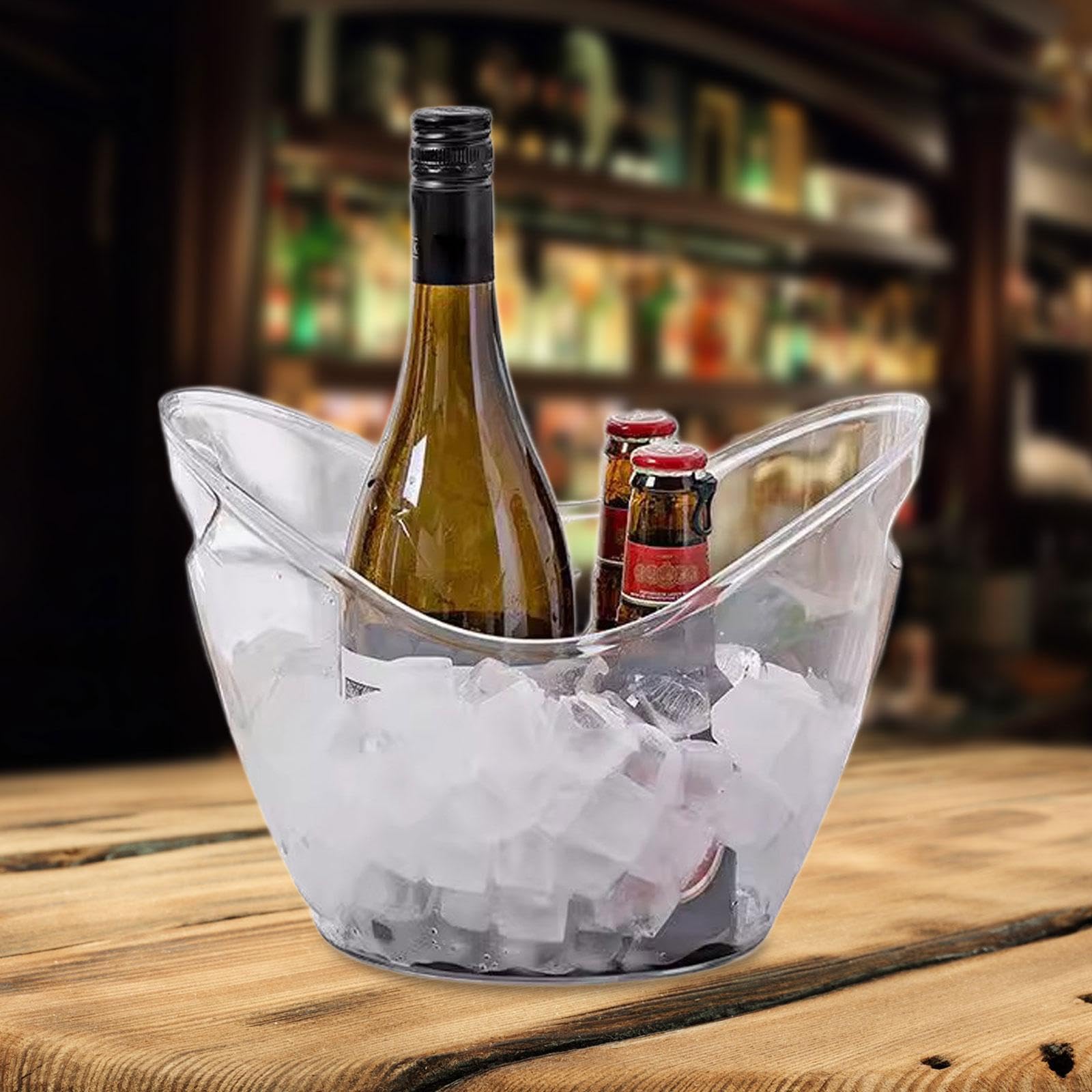 Cubo Hielo Acrílico con Asa Aislado 2 Paquete