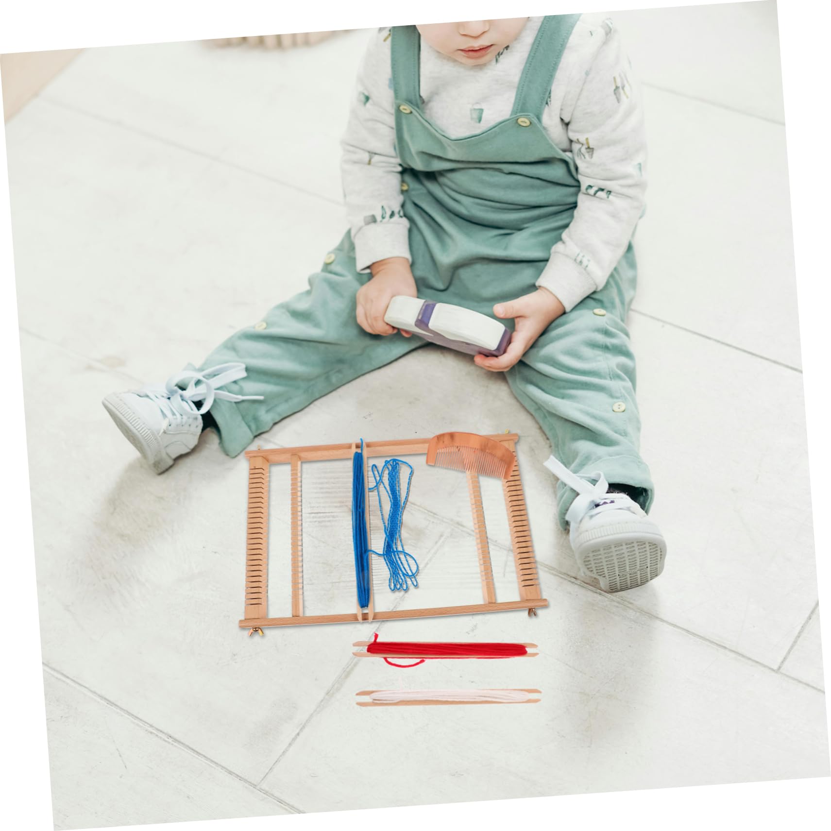 Artibetter Telar De Madera Pequeño Para Bricolaje Marco De Telar Divertido y Juguete De Principiantes Máquina De Tejer Para Manualidades Casa