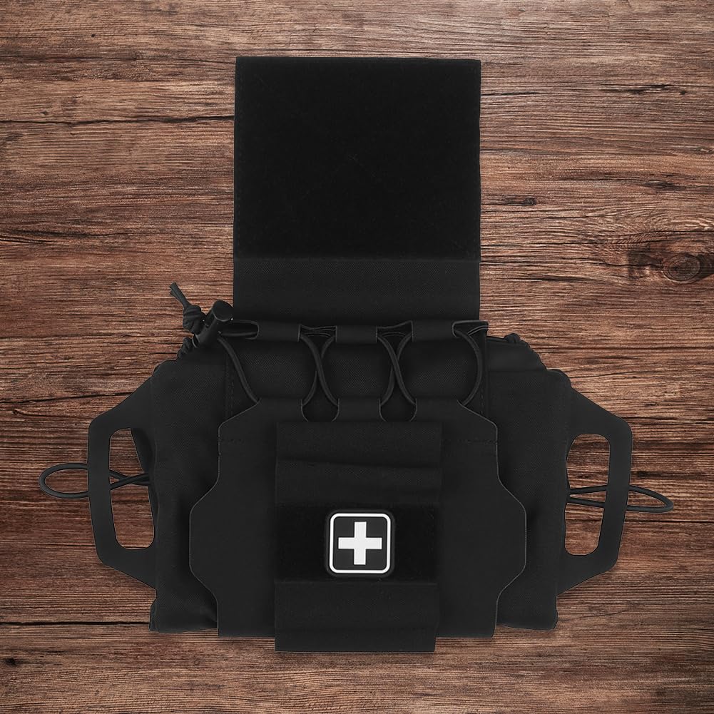 Paquete de botiquín de primeros auxilios de despliegue rápido/rápido, bolsa militar táctica, botiquín médico de despliegue rápido táctico para viajes en coche militar táctico, sende