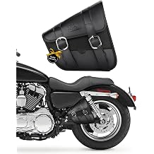 KEMIMOTO Motorcycle Swingarm Bag Left Side Tool Bag Swing Arm Bags 4L Fit for Sportster Street Rebel 300 500 Synthetic Leather