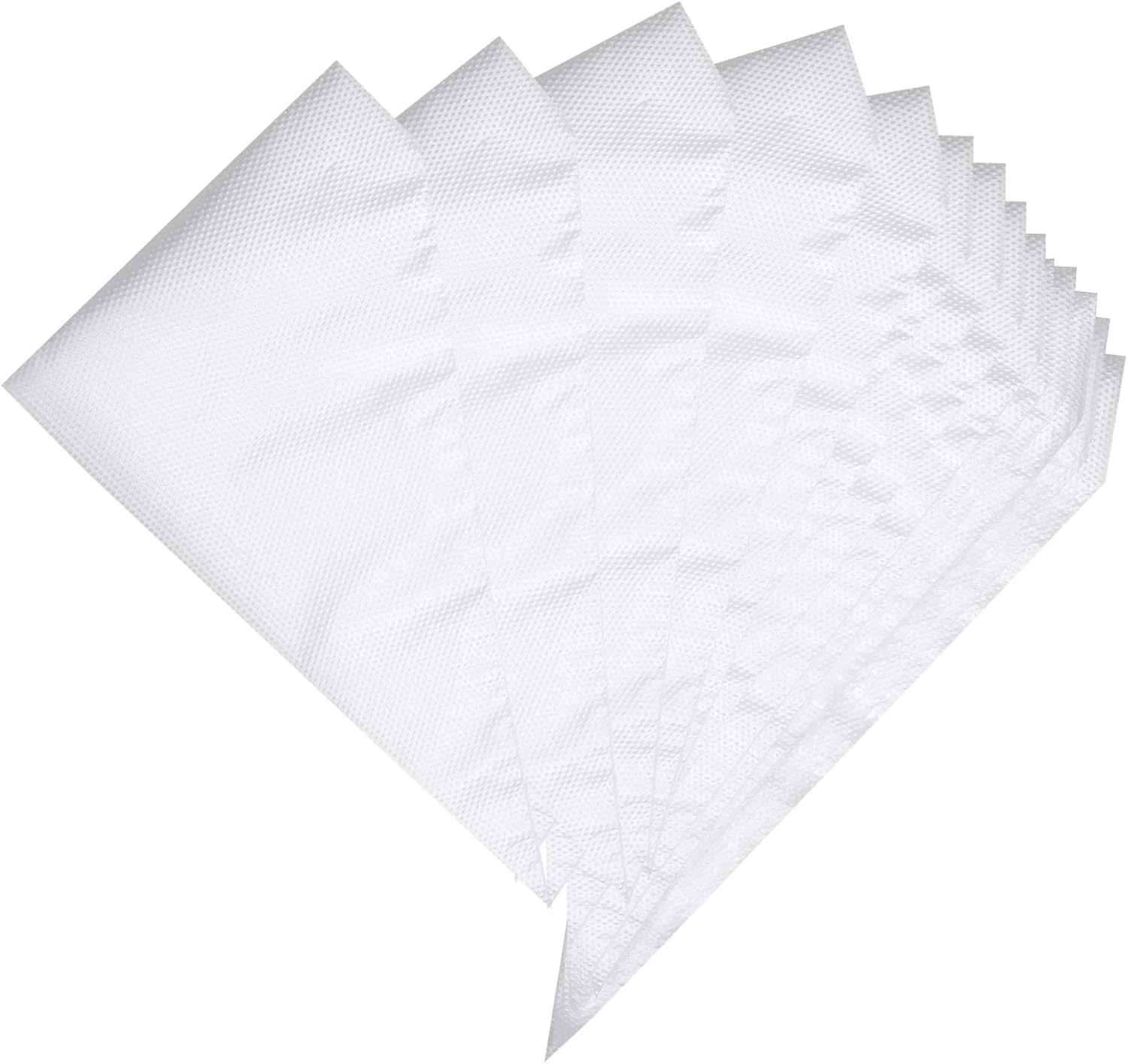 Piping Pastry Bag Pack of 100 Plastic Disposable Cream Pastry Bag Cake Icing Sugarcraft Cupcake Piping Decorating Tool For Baking Supplies (Large -White)