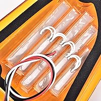 Vista 7 de G-PLUS 2 luces LED ámbar de señal de giro compatibles con Kenworth 2008 y mayores K300 T300 T330 T600 delantera izquierda y derecha marcador lateral